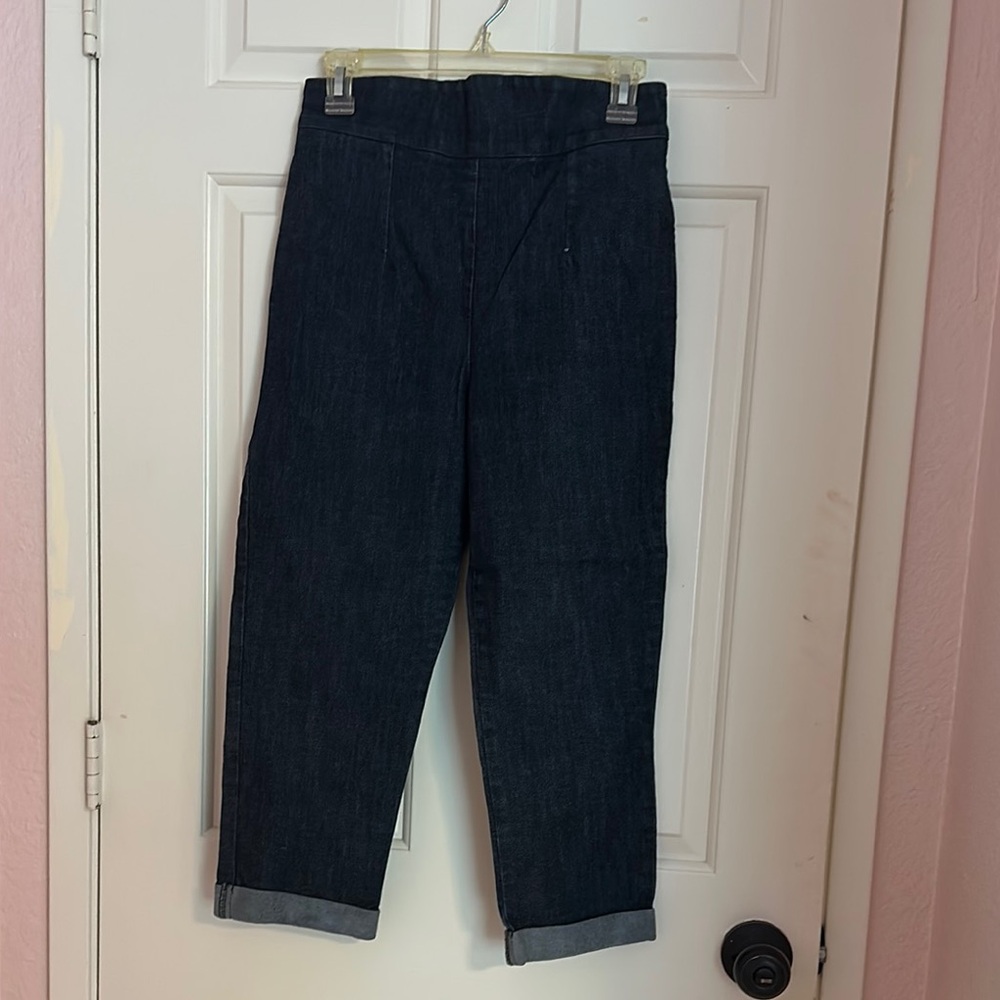 Laura Byrnes Dark Denim High-Waisted Jeans